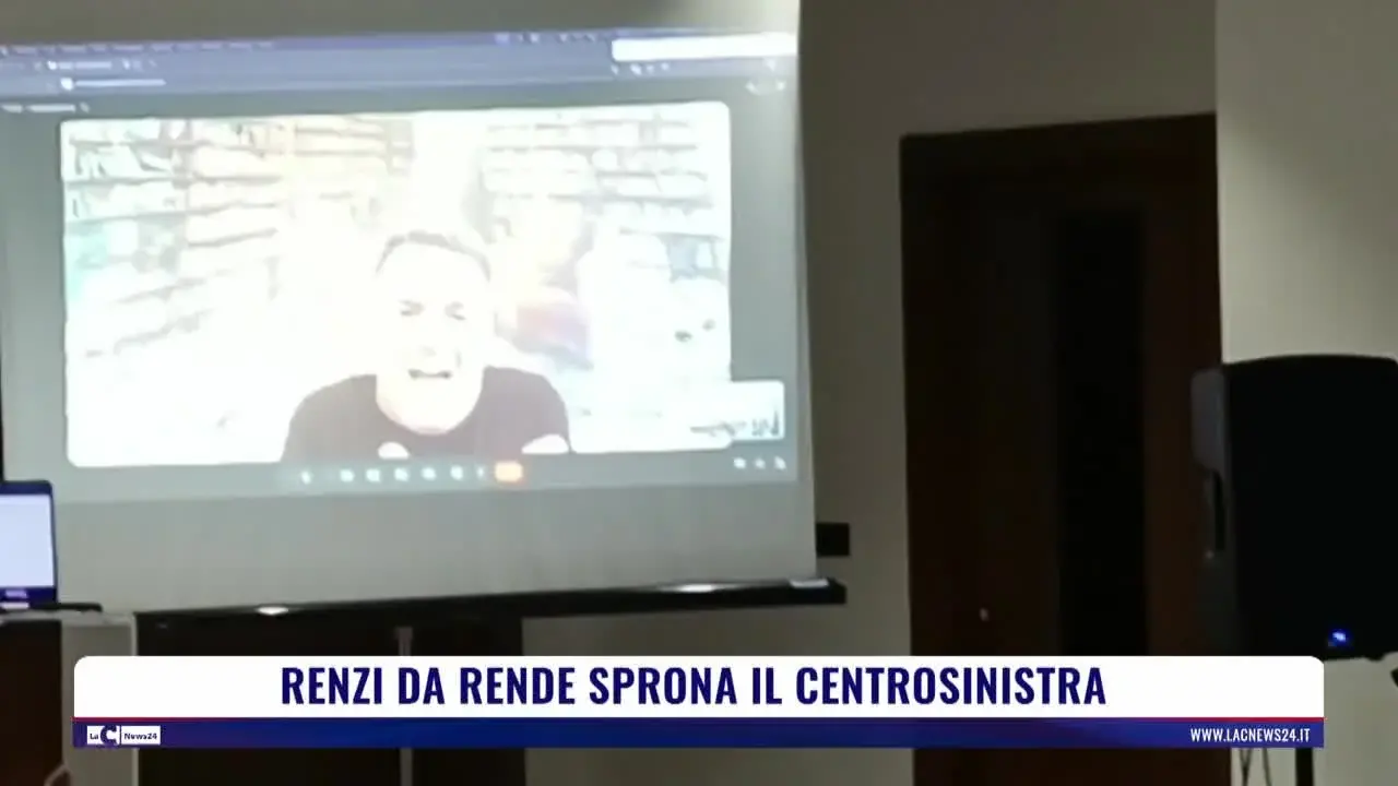 Renzi da Rende sprona il centrosinistra