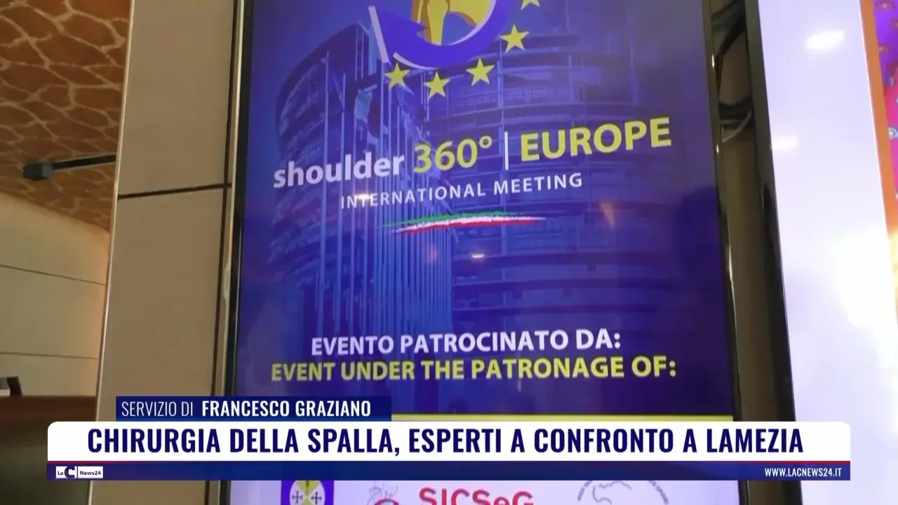 Chirurgia della spalla, esperti a confronto a Lamezia