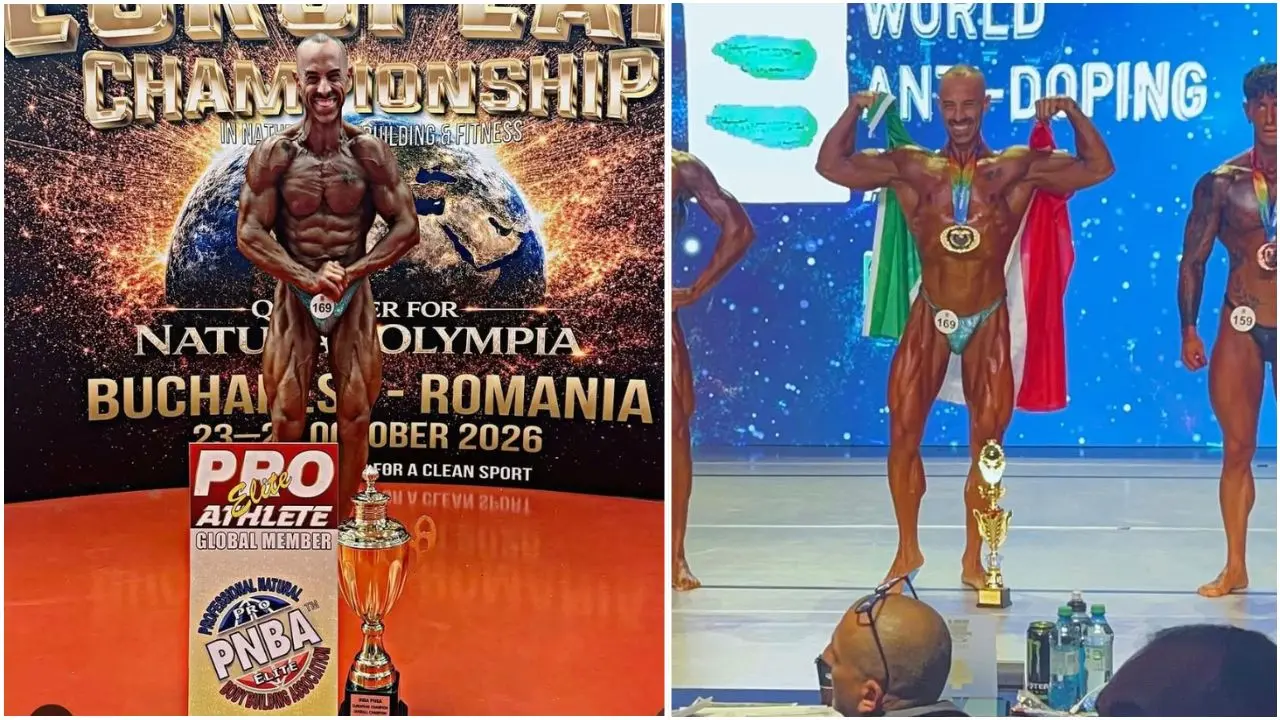 Dalla Calabria al tetto d’Europa, Emilio Caputo conquista il titolo assoluto nel\u00A0Natural Body Building\n