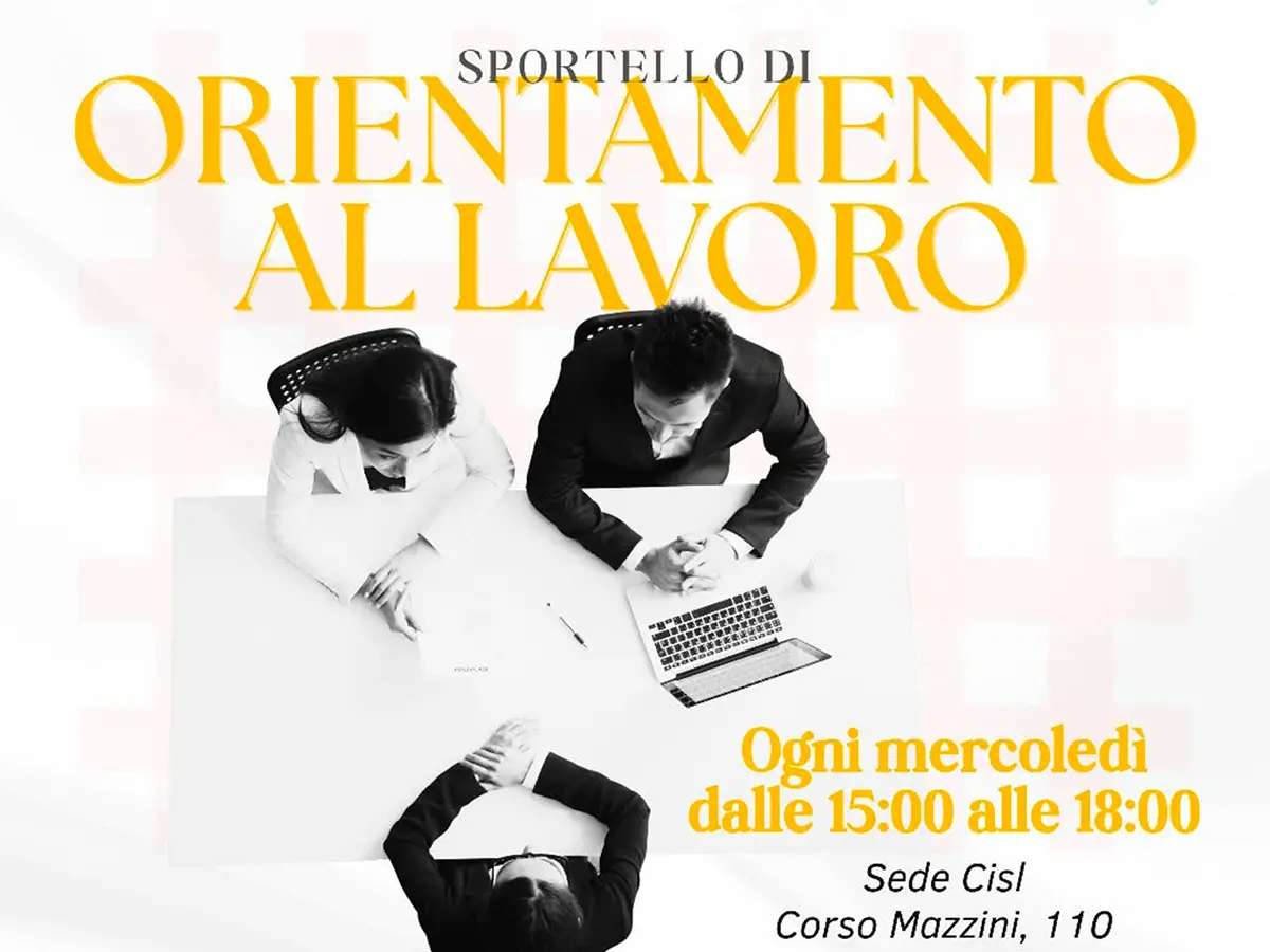 Arcidiocesi e Cisl insieme per i giovani: nasce Sportello Orientamento Lavoro