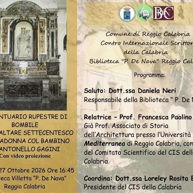 Il santuario di Bombile e i tesori custoditi nella roccia dell’Aspromonte: a Reggio un viaggio tra fede, architettura e arte rinascimentale\n