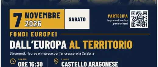 Fondi europei, a Reggio\u00A0il confronto sulle opportunità per il territorio: Pasquale Tridico incontra imprese e professionisti al Castello Aragonese\n