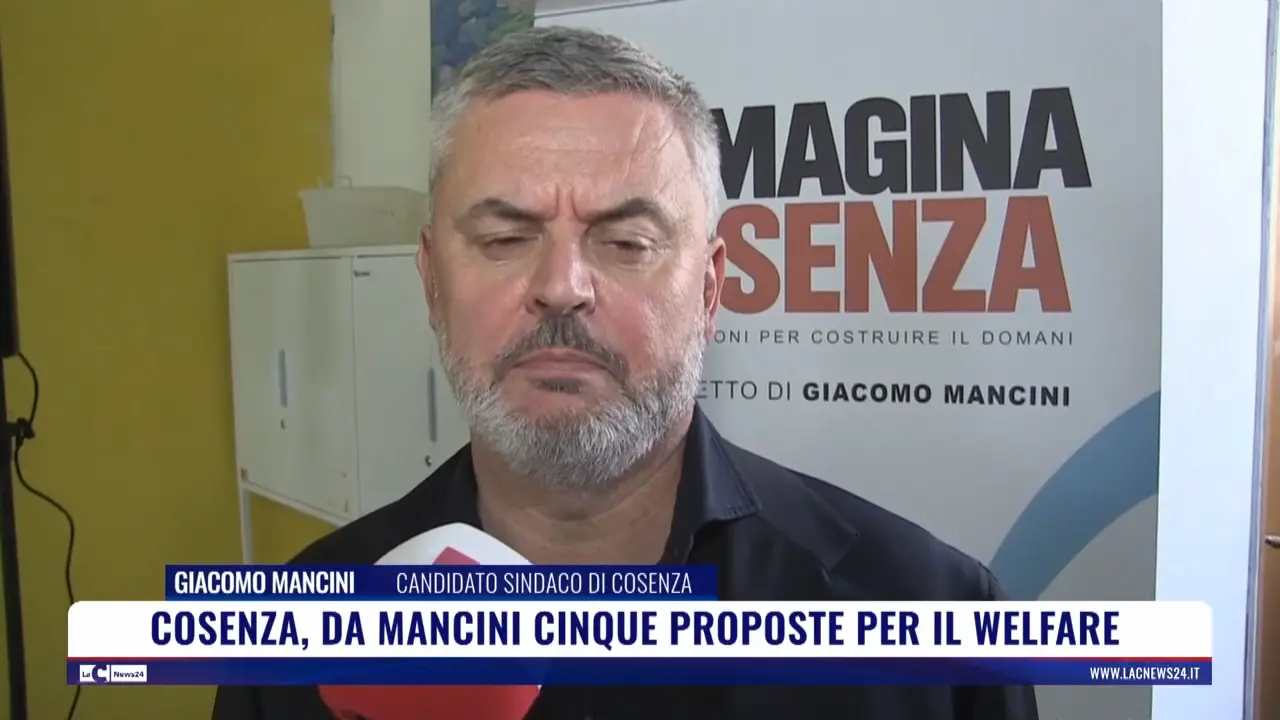 Cosenza, da Mancini cinque proposte per il welfare