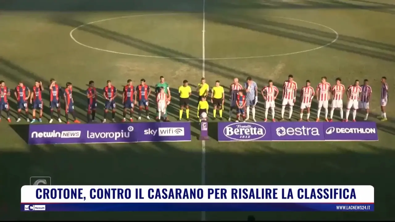 Crotone contro il Casarano per risalire la classifica