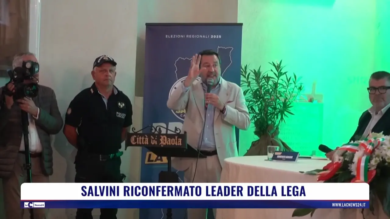 Salvini riconfermato leader della Lega