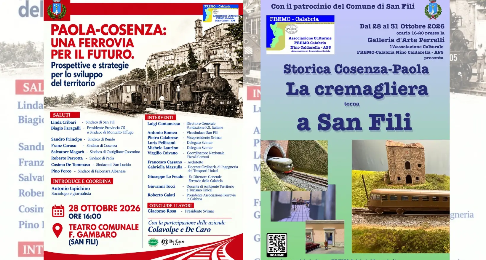 Paola-Cosenza: una ferrovia per il futuro. Prospettive e strategie per lo sviluppo del territorio\n