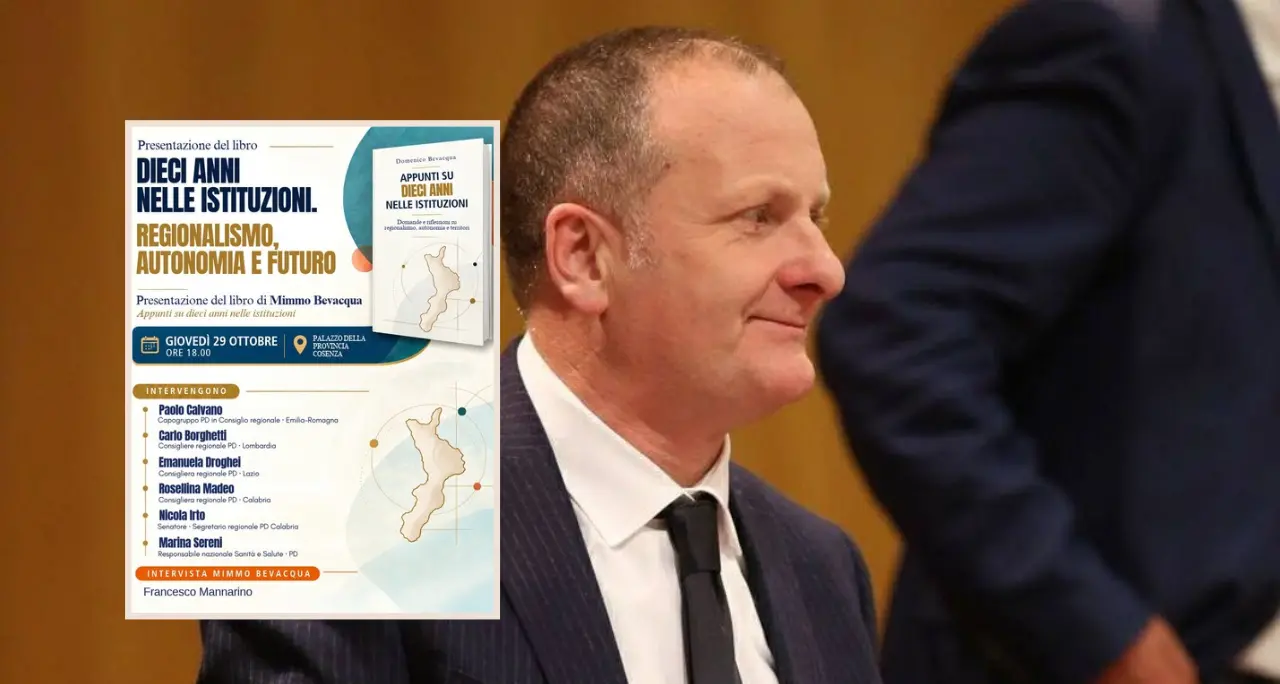 Dieci anni nelle istituzioni: il racconto politico di Mimmo Bevacqua approda a Cosenza\n