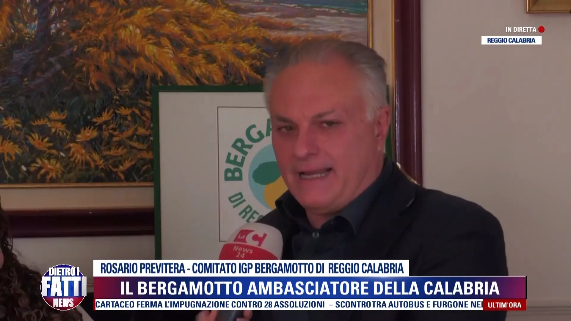 Bergamotto, Previtera apre alla DOP e tende la mano dopo la sentenza del Tar: «Evitiamo il Consiglio di Stato, perderemmo altri due anni»\n