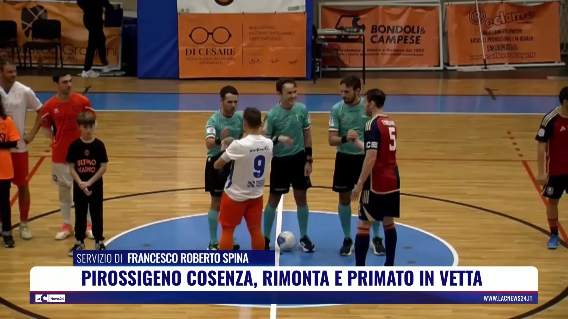 Pirossigeno Cosenza, rimonta e primato in vetta