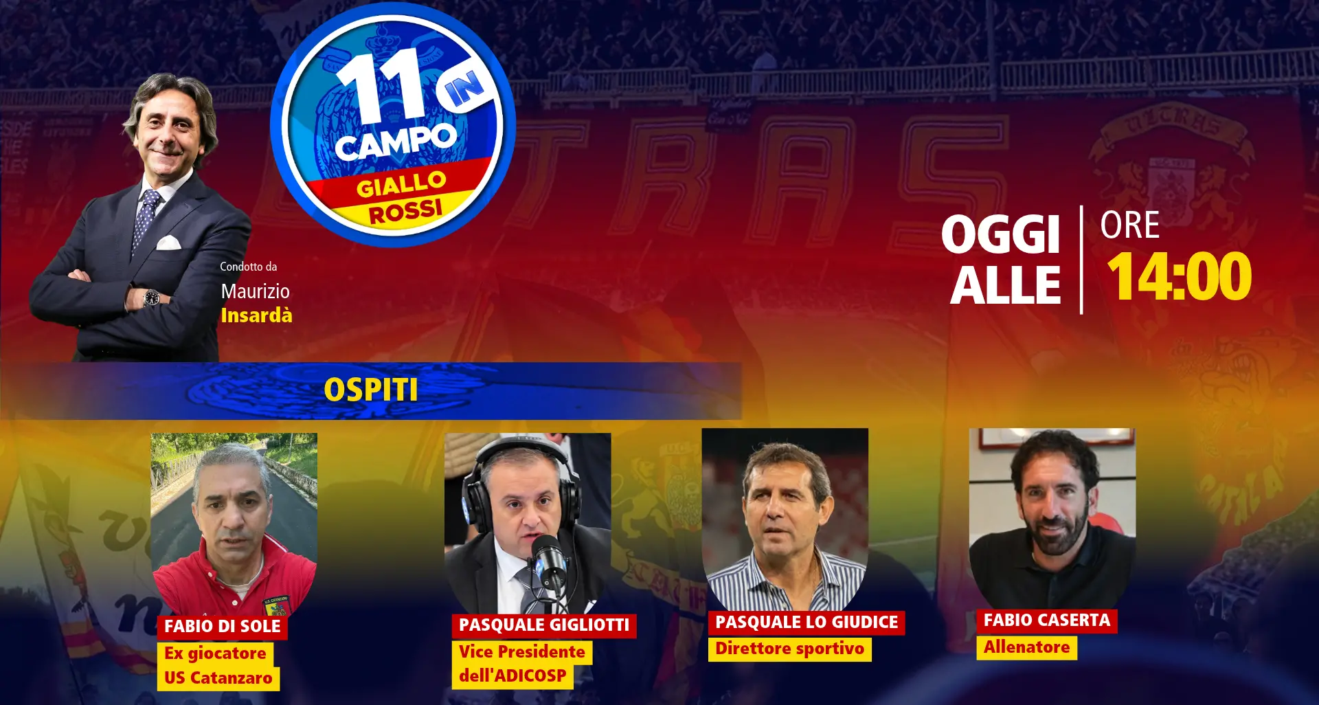 Catanzaro, il pari di Benevento e l'esordio di Mignani al centro di 11 in Campo GialloRossi\n