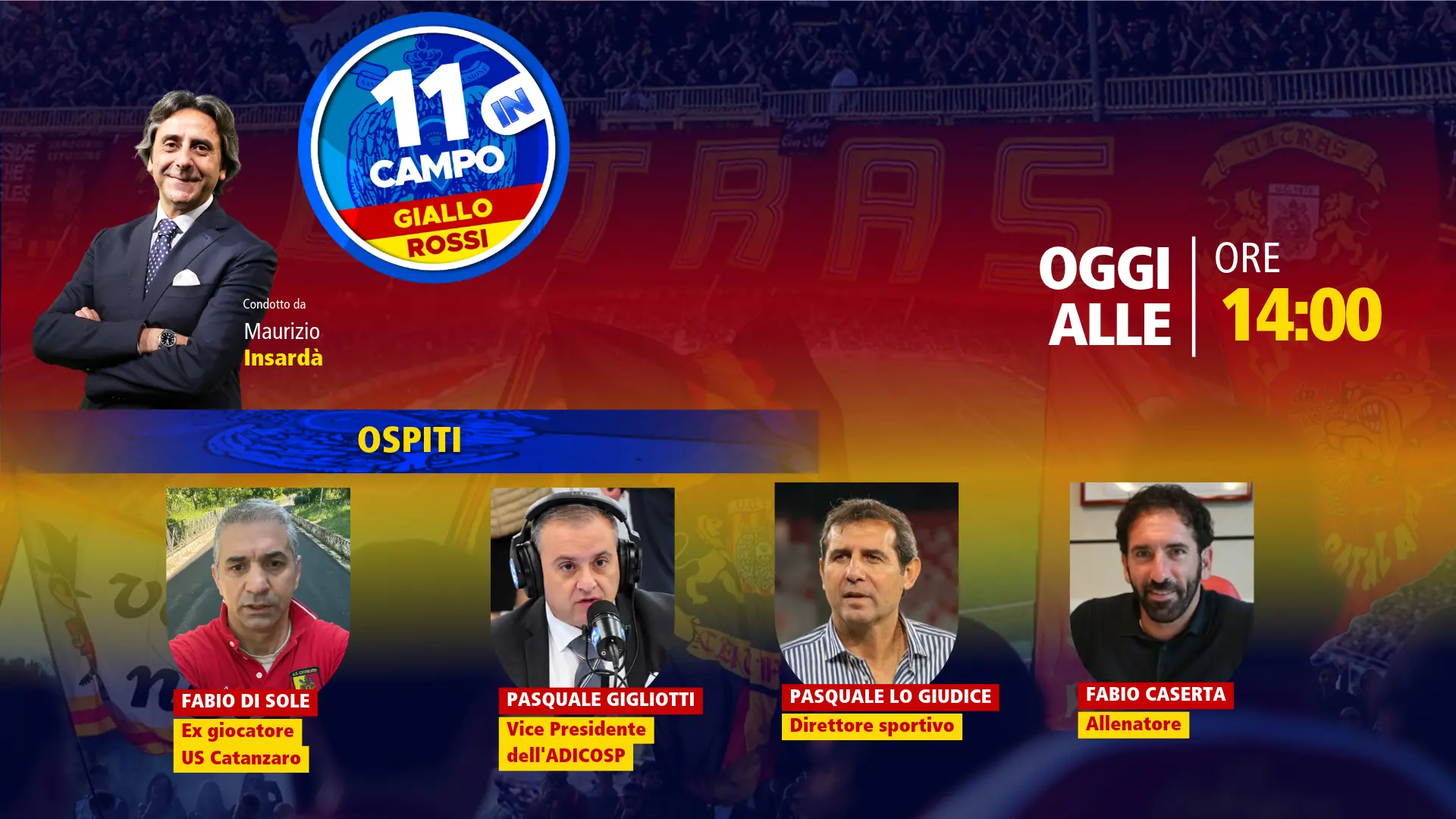 Catanzaro, il pari di Benevento e l'esordio di Mignani al centro di 11 in Campo GialloRossi\n