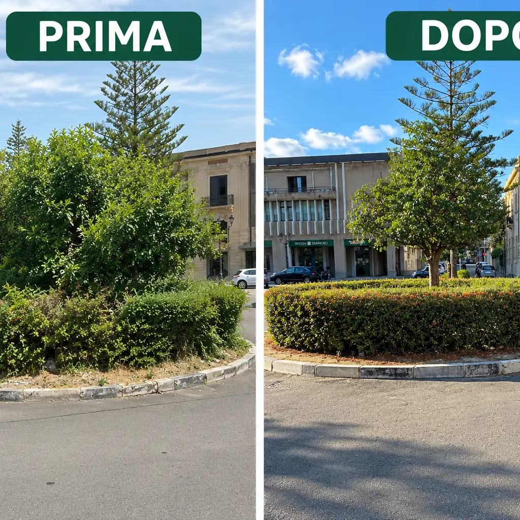 Siderno, in corso un massiccio intervento di manutenzione del verde pubblico\u00A0\n