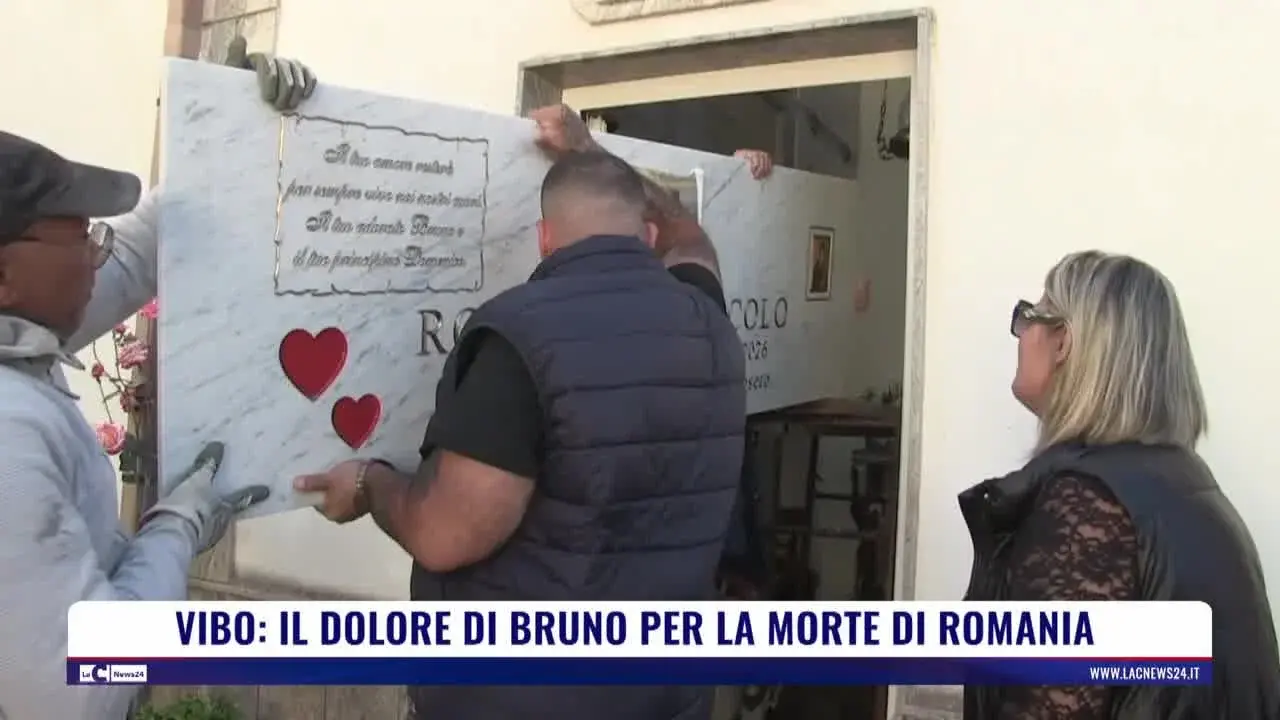 Vibo: il dolore di Bruno per la morte di Romana