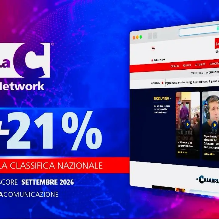 LaC Network è 33° nella Top 100 dell’informazione online in Italia: oltre 4 milioni di utenti e crescita del 21%\n