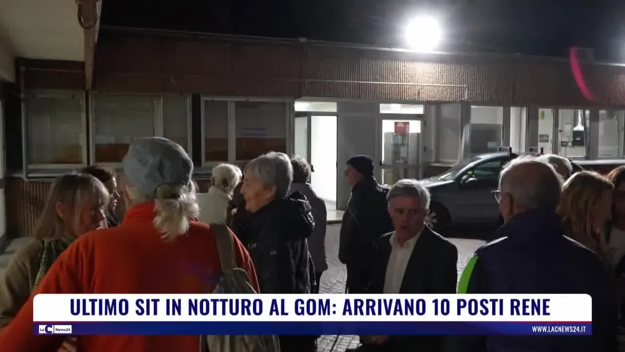 Ultimo sit-in in notturno, al Gom arrivano 10 posti rene