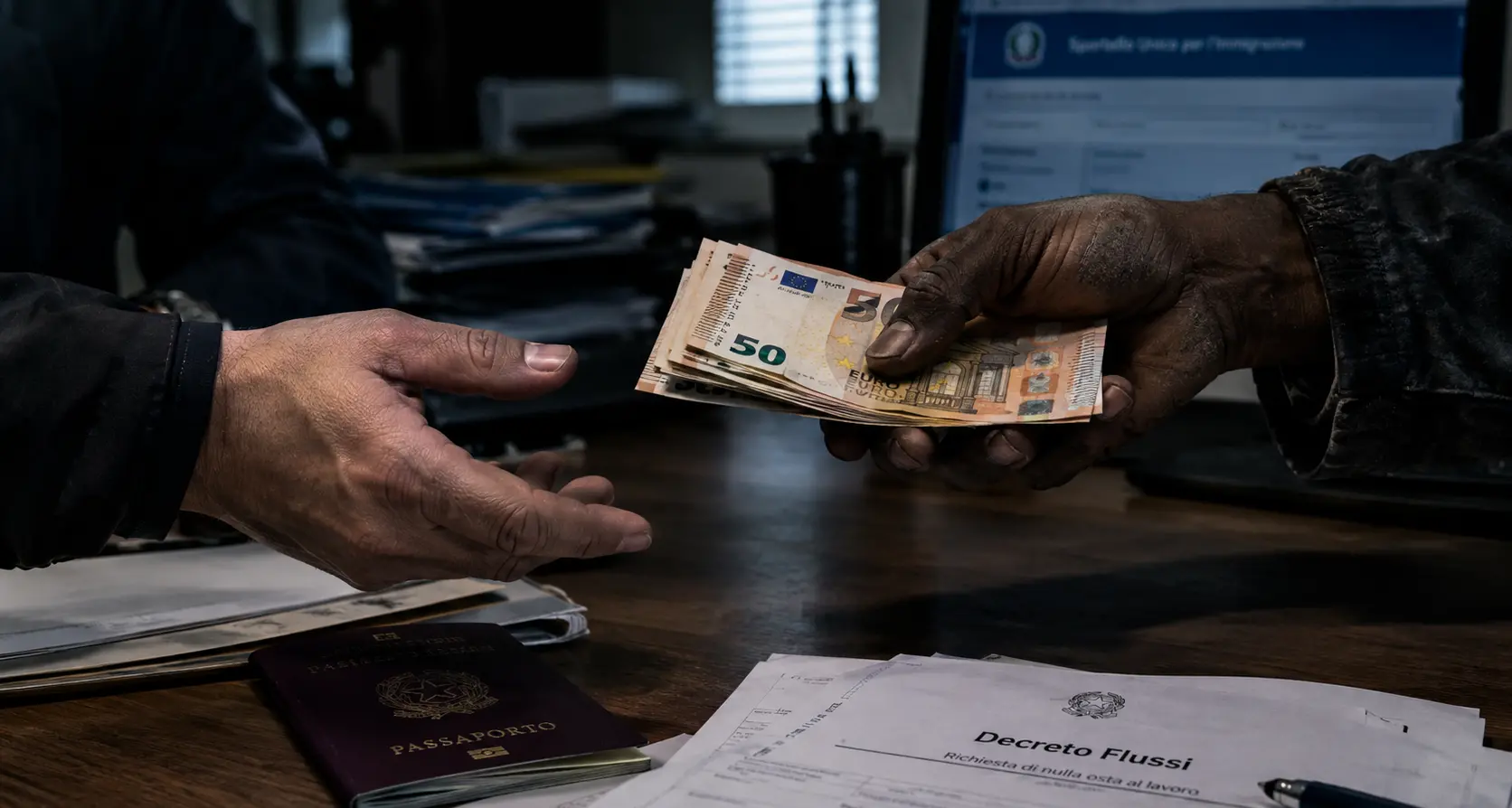 Mafia nella Sibaritide, l’affare dei click day: 2.500 euro per un nulla osta. Il ruolo degli imprenditori: «Mangiamo tutti»\n