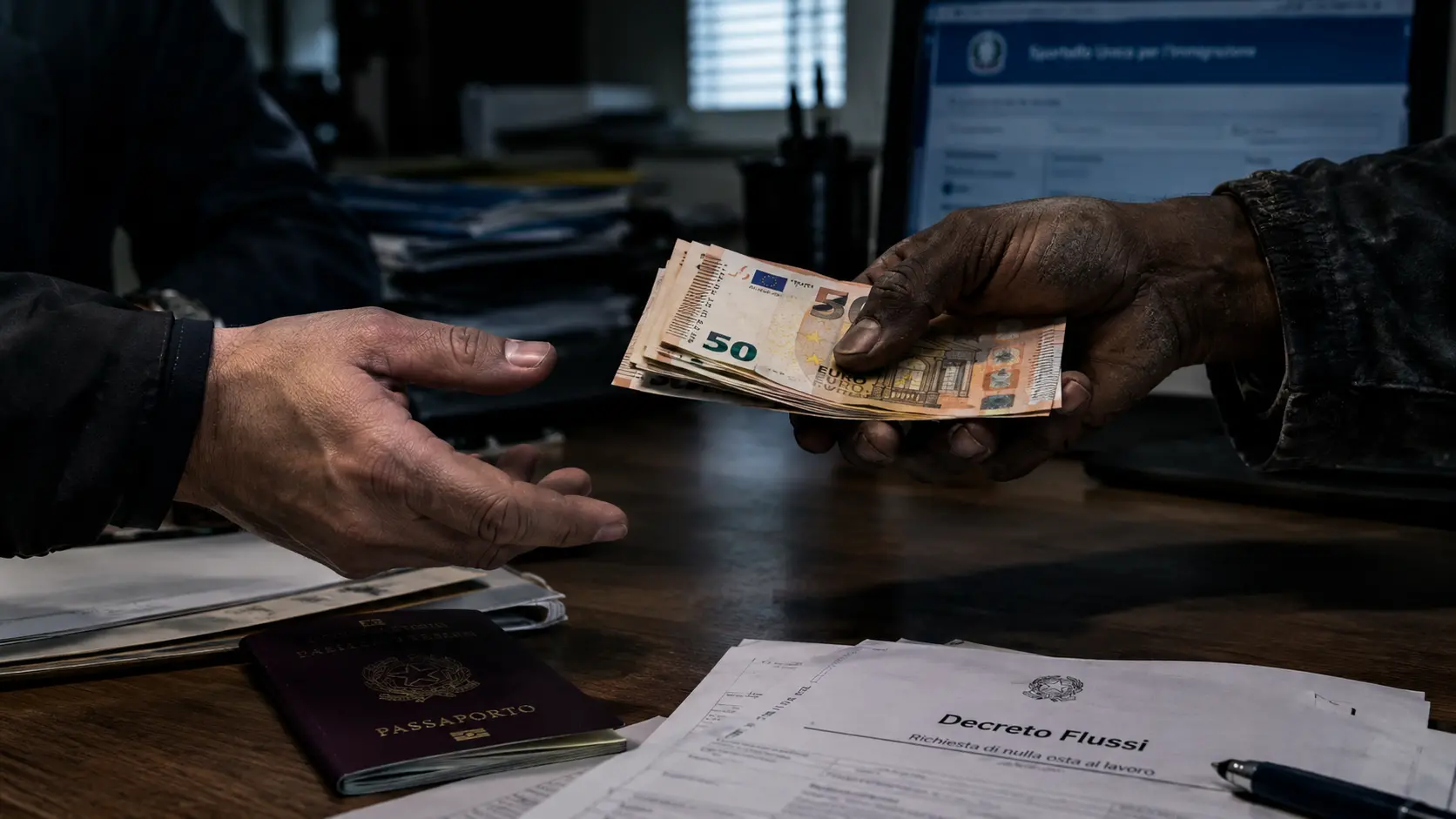 Mafia nella Sibaritide, l’affare dei click day: 2.500 euro per un nulla osta. Il ruolo degli imprenditori: «Mangiamo tutti»\n
