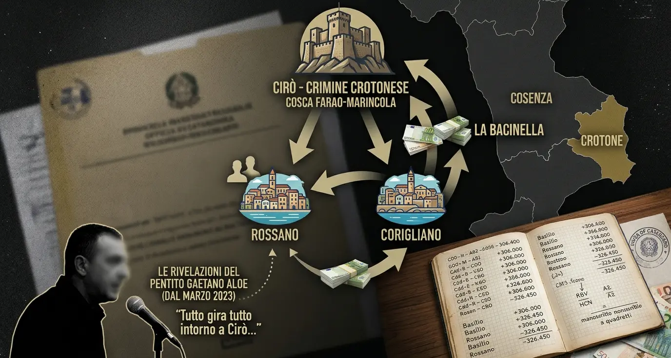 Il \"Cda\"\u00A0della 'ndrangheta tra summit nei campi e quaderni cifrati: così la regia di Cirò governava su Corigliano Rossano