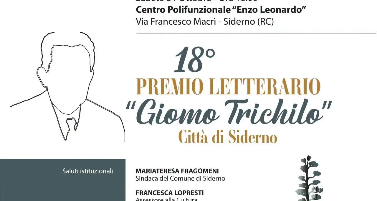 Siderno, tutto pronto per il premio “Giomo Trichilo” giunto alla diciottesima edizione\n