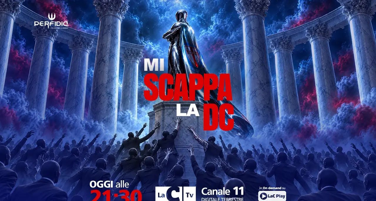 <p>Mi scappa la Dc: a <span style=\"color:hsl(0, 75%, 60%);\">Perfidia </span>viaggio nel centro tra cespugli e “prestiti” di parlamentari amici</p>