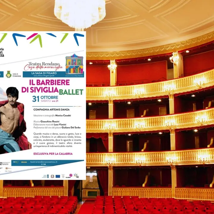 Teatro Rendano, dopo il successo di Sergio Bernal, la 61ª stagione lirica prosegue con “Il Barbiere di Siviglia ballet”\n