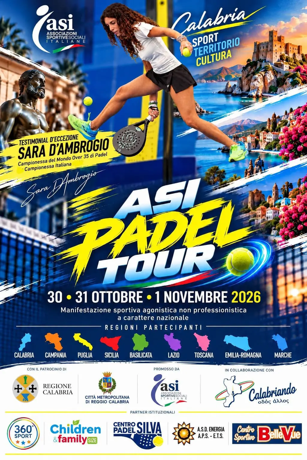 A Reggio Calabria le finali nazionali ‘Asi padel tour 2026’\n\n\n