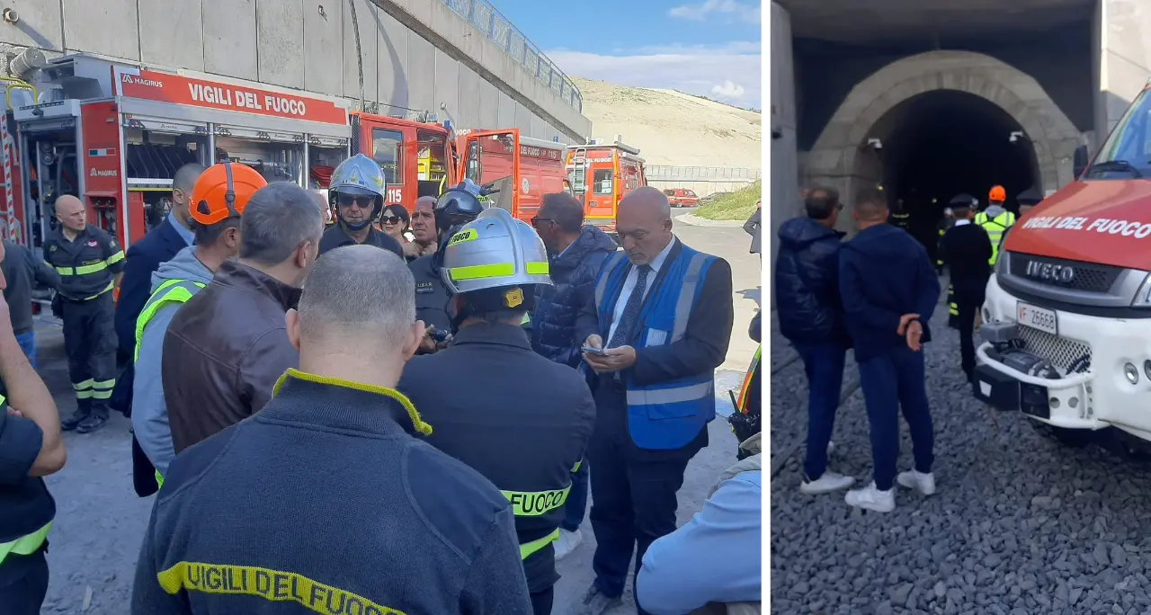 Catanzaro, maxi esercitazione nella galleria della metropolitana: simulato un incendio, traffico bloccato in via Lucrezia della Valle\n