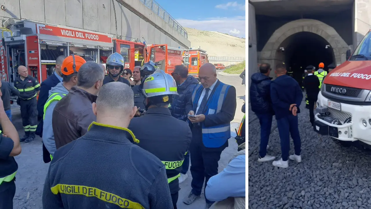 Catanzaro, maxi esercitazione nella galleria della metropolitana: simulato un incendio, traffico bloccato in via Lucrezia della Valle\n