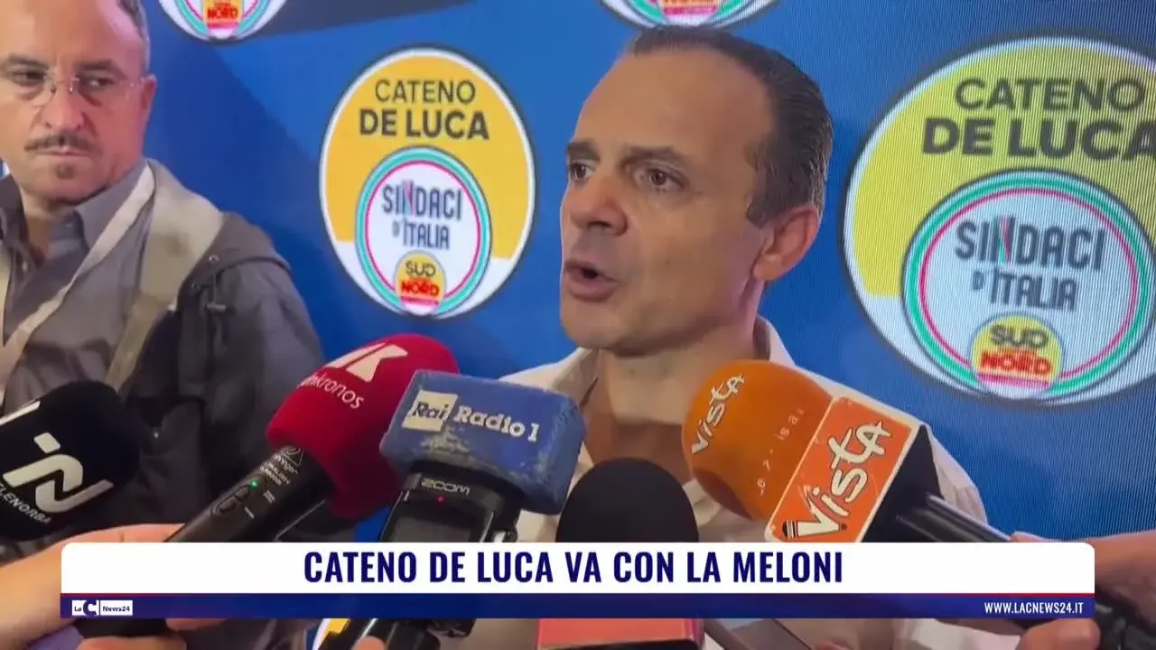 Cateno De Luca va con la Meloni