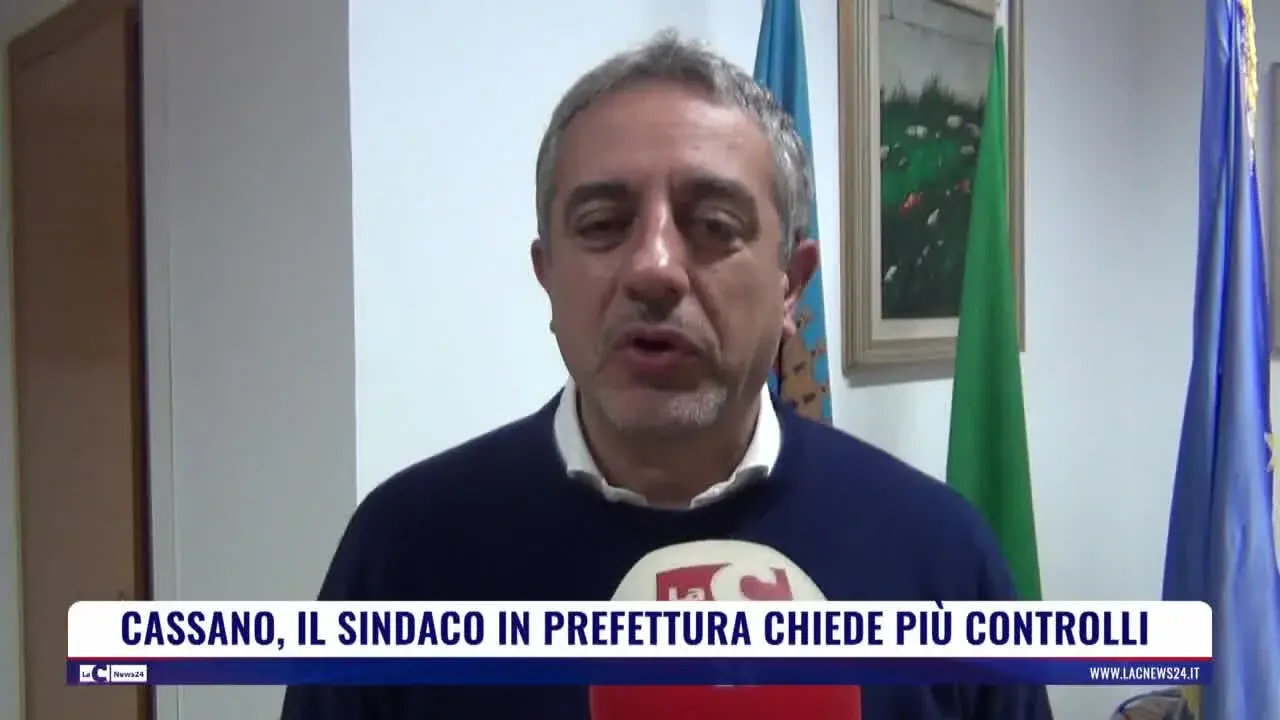 Cassano, il sindaco in prefettura chiede più controlli