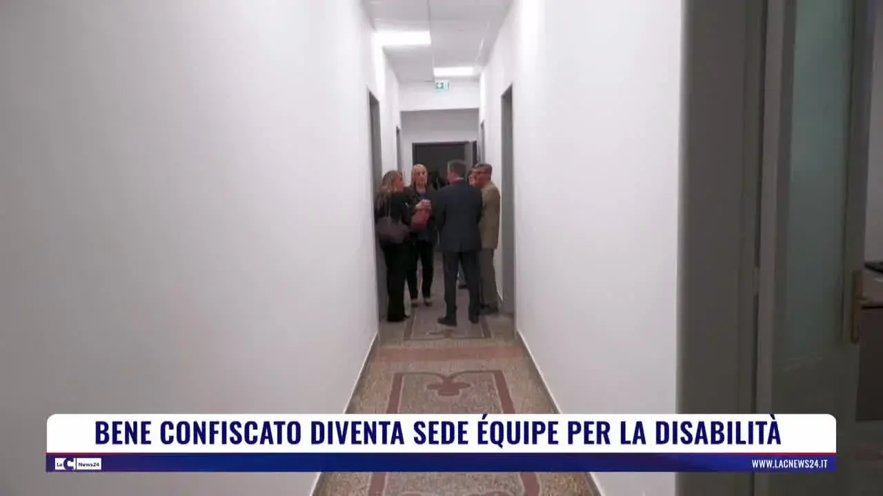 Bene confiscato diventa sede équipe per la disabilità