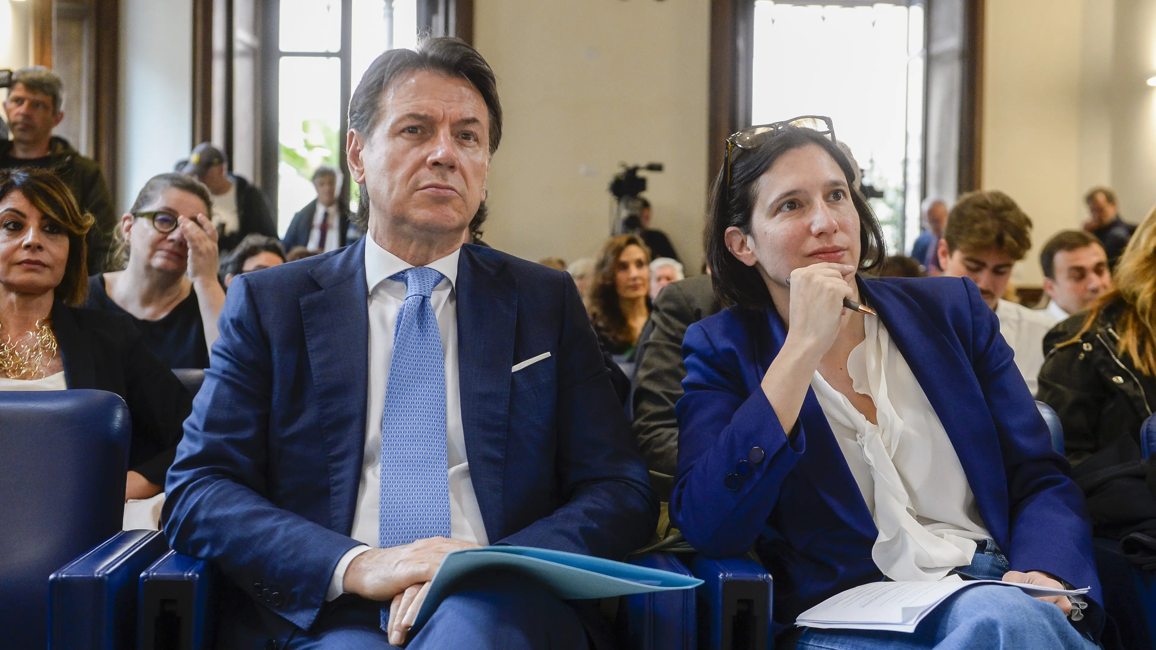 Giuseppe Conte e Elly Schlein (Ipa) , FOTOGRAMMA / STEFANO CAROFEI